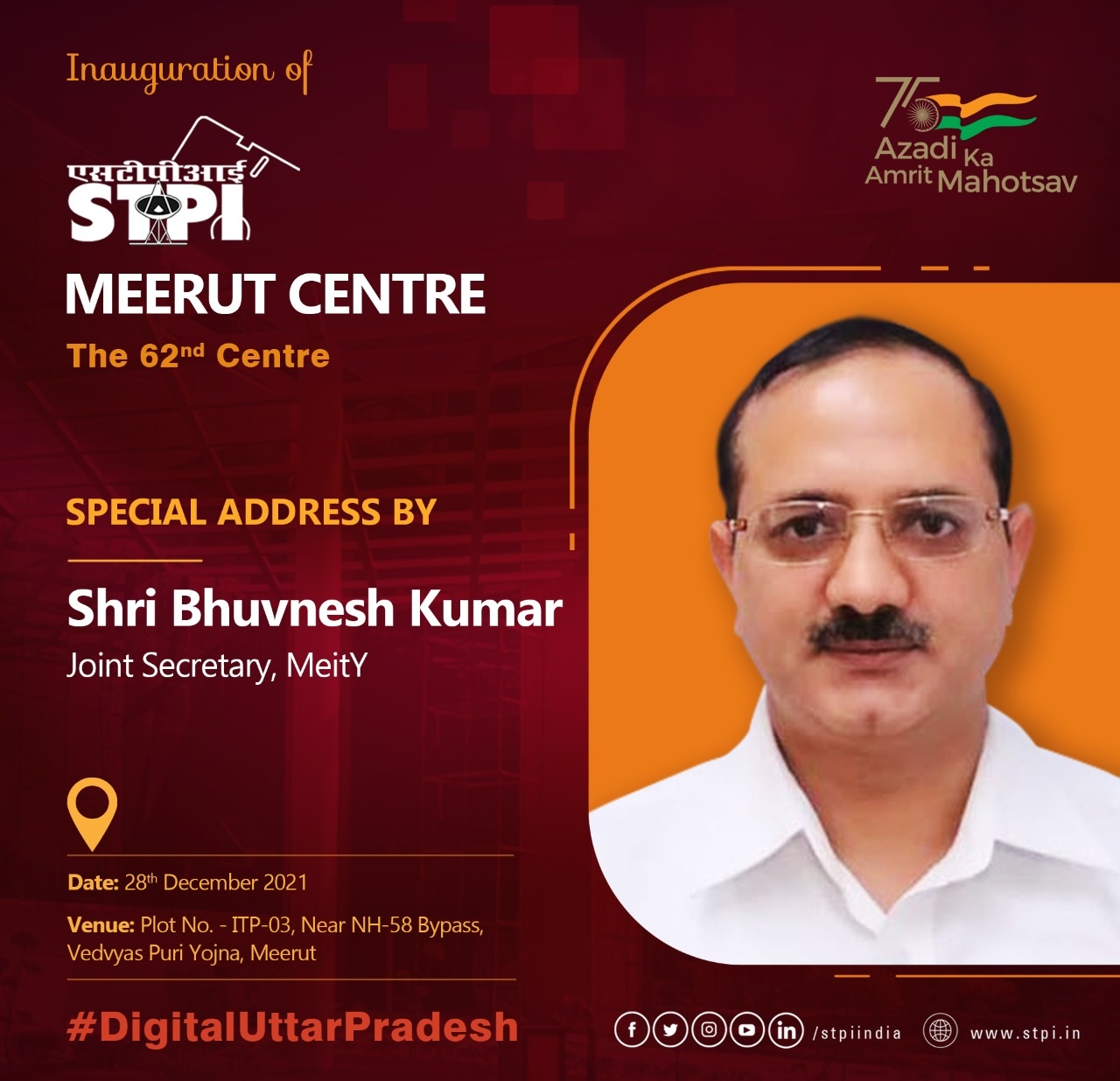 Rajeev Chandrasekhar to inaugurate 62nd Centre of STPI in Meerut